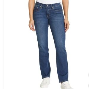 Lucky Brand Women's Straight Leg Jeans in Deep Indigo
